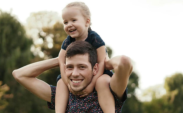 A father and his child