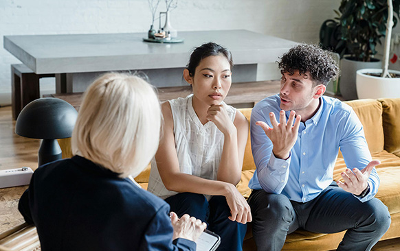 A mediation in progress