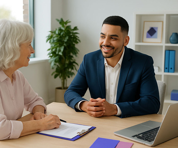A consultation in progress